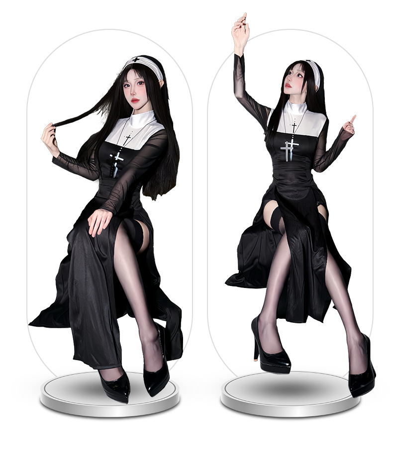 2026 Halloween adult costume c - đánh giá và giá Anime Cosplay Nun