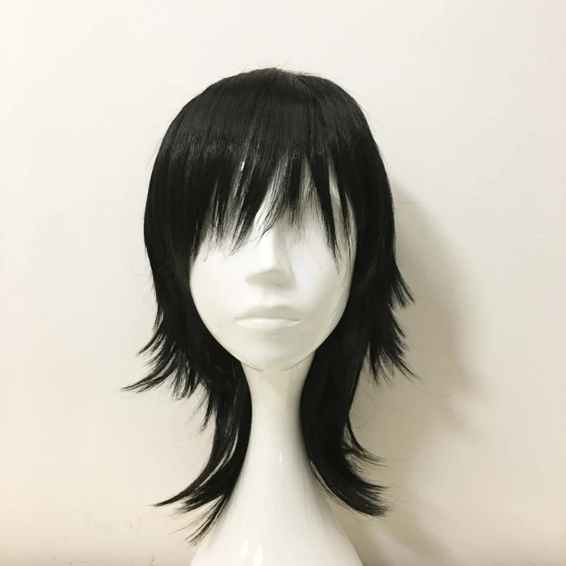 Emo Wig Unisex Black Mullet St - đánh giá và giá Sword Art Online Cape