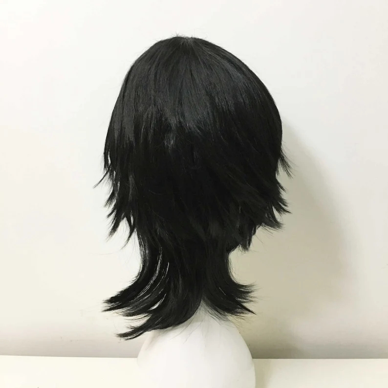 Emo Wig Unisex Black Mullet St - đánh giá và giá Sword Art Online Cape