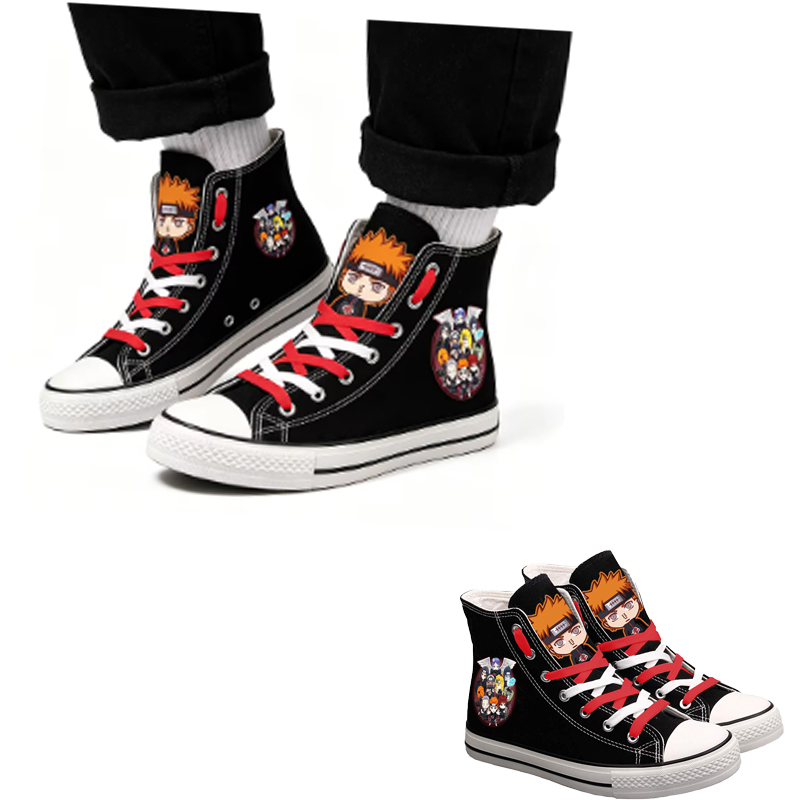 Naruto Uzumaki High-Top Canvas - đánh giá và giá Anime Cosplay Ideas Girl